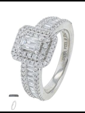Vera Wang Love Collection 1-1/2 CT. T.W. Emerald-Cut Diamond Ring